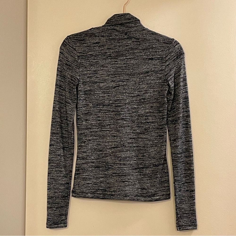 RAG & BONE Landon T-Neck in Black Heather - Picture 3 of 6